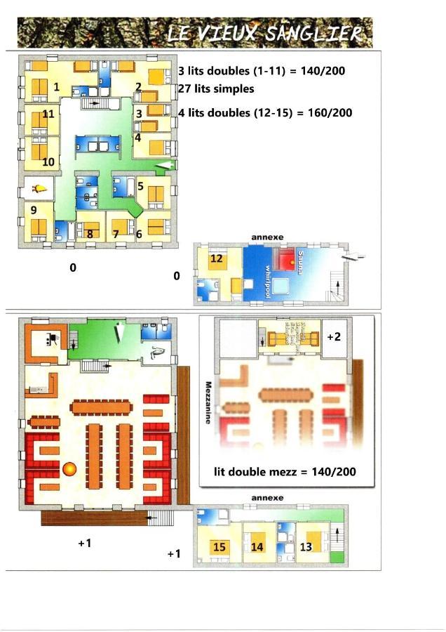 Le Vieux Sanglier - 41 Pers - Malmedy Villa Exterior photo